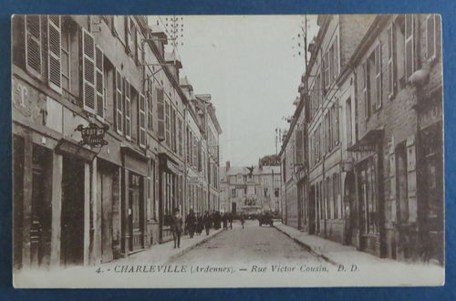 Carte ancienne 08 Charleville Ardennes Rue Victor Cousin